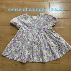 センスオブワンダー　リバティブラウス　半袖　100cm