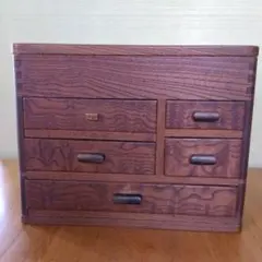 昭和レトロ 裁縫箱 ソーイングボックス 木製　 小物入 木製引き出し収納箱