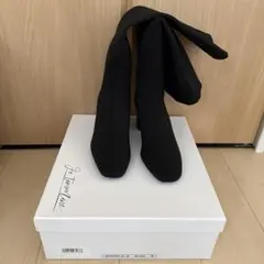 限定値下げ中‼︎【新品未使用】鈴木亜美さん　ブラック　ニットロングブーツ　Mサイズ