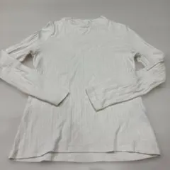 UNIQLO ホワイトリブ長袖