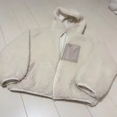 OLIVE des OLIVE ボアジャケット フード アイボリー アウター