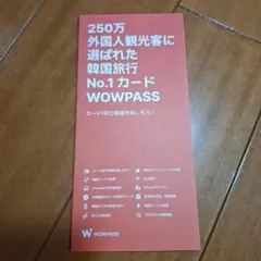 新品未使用*WOWPASS 韓国プリペイドカード