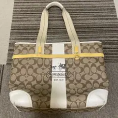 【COACH / コーチ】シグネチャーレザートート