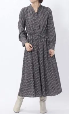 アンタイトル ❣️美品　ジオメトリック　ボウタイワンピース　1