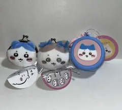 ちいかわ ハチワレ ミニシリコンポーチ ミニがまぐちポーチ ３点セット