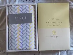 FILLS ストライプパターン フェイスタオル 箱無し