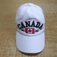カナダ国旗入りホワイトキャップ