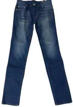 【美品】ダークブルーデニム スリムフィットパンツ ストレートデニム ジーパン