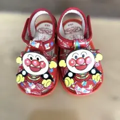 笛付き　アンパンマン ベビーサンダル 12.5cm レッド