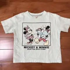 ミッキー&ミニーティーシャツ 100cm
