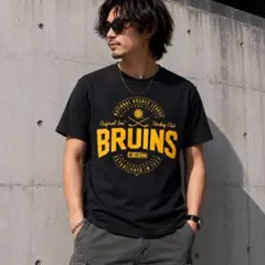 CCM NHL ボストンブルーインズ Tシャツ 黒 M ホッケー 古着 アメカジのサムネイル