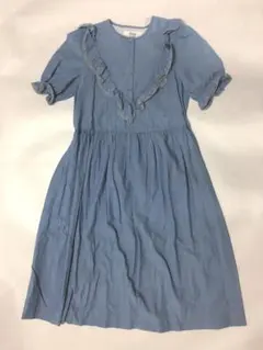バーバリーブルーレーベル デニム風ラップドレス ノースリーブ - メルカリ