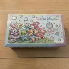 ダッフィーフレンズ カラフルハピネス 20周年 ディズニー缶 (缶のみ)