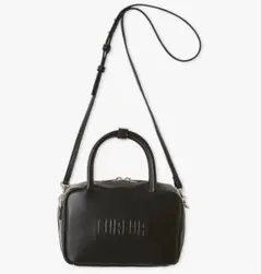 【新品未使用】FURFUR バリエーションスクエアボストンバッグ ブラック