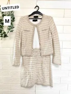 UNTITLED　フォーマル　ワンピースセットアップ　ベージュ　M