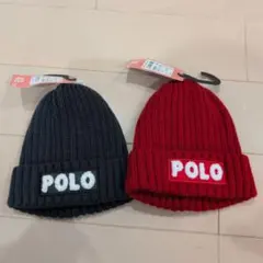 「新品」Polo ベビー帽子2個セット