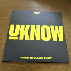 (Tabloid ver②)東方神起 ユノ I-KNOW アルバム CDのみ