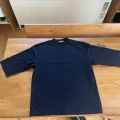 【試着のみ】ユニクロ U クルーネックTシャツ7分袖 黒 XLサイズ