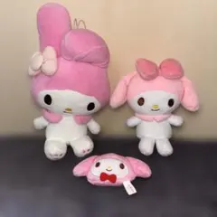 마이멜로디 봉제인형 마스코트 3점 세트