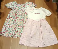 【まとめ売り】H＆М 半袖ワンピース 100cm　さくらんぼ柄（新品未使用）