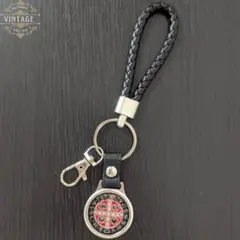 k ストリート アメカジ カラビナ キーリング 古着 ウォレットチェーン 革23