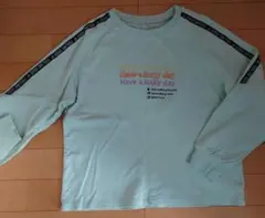 ミントグリーン 長袖カットソー