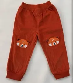 frugi コーデュロイ調　オレンジ　パンツ　18-24m