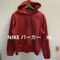 NIKE サーマフィット　パーカー　赤　XL ジャンク