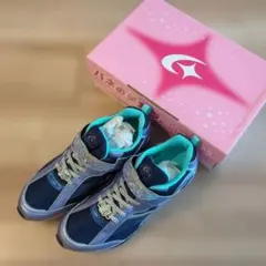 ★新品未使用★ 女の子 ムーンスター バネのチカラ 24cm スニーカー
