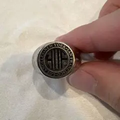 HUF ロゴリング 指輪 シルバーカラー　19号