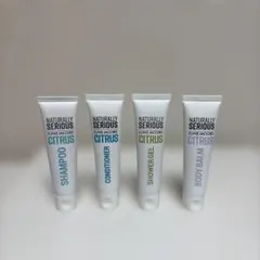 ナチュラリー・シリアス　シャンプー　シャワージェル　ボディローション　アメニティ