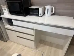 ニトリ リガーレ キッチンカウンター 幅180cm ホワイト 2023年購入のサムネイル