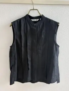 UNIQLOコントワーデコトニエ 黒Sリネンブレンドブラウス✨未使用品