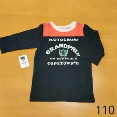 【miki house】ダブルビー モトクロス ロングTシャツ 110