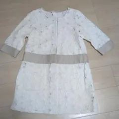 style FRANCAIS ホワイト レースジャケット 七分袖