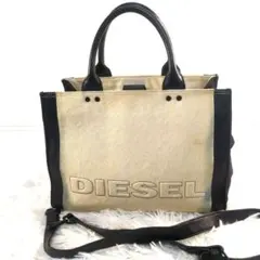 DIESEL ディーゼル トートバッグ フラシ FLASHI ロゴ