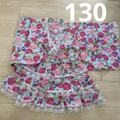 Ribbon Couleur 花柄着物風 130サイズ