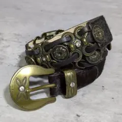 y2k Studded leather belt - メルカリ