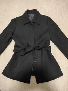 DearPrincess黒ベルト付ウールコート日本製