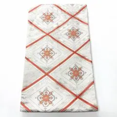 A2529 ●高級 正絹 唐織 六通 袋帯 華文 花文