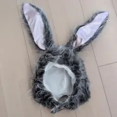 うさぎ 耳付き 帽子 グレー コスプレ ハロウィン 文化祭のサムネイル