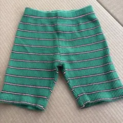 緑色ストライプパンツ