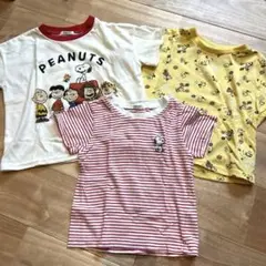 SNOOPY スヌーピーTシャツ 3枚セット 80.90サイズ