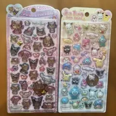 【正規品✨】うるちゅるポップシール　サンリオキャラクターズ、日焼け　2種セット