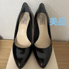 【美品✨】フェリマージュ 黒 エナメル ハイヒールのサムネイル