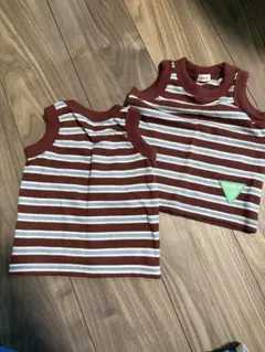 RELA. ボーダー タンクトップ 2枚セット