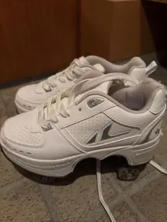 溜冰鞋 21cm 帶跟鞋 白色 兒童 女孩