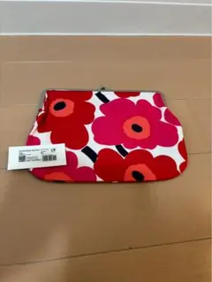 Marimekko がま口 ポーチ Unikko レッドのサムネイル