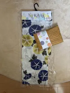 浴衣・帯セット 花柄