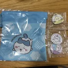 ちいかわ くら寿司 コラボ 巾着 缶バッジ セット